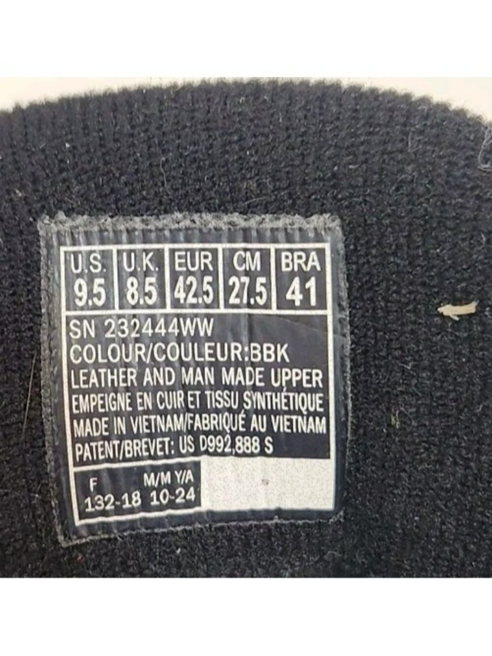 Skechers Men's Durham Hands Free Slip-in Sneakers Black 9.5 Extra Wide Fit - Picture 8 of 8